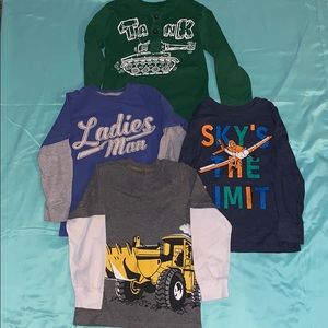 4- boys Long sleeve tees